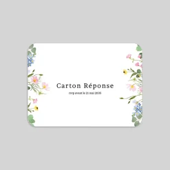 Coupon-réponse Mariage^Planet cards Le Printemps