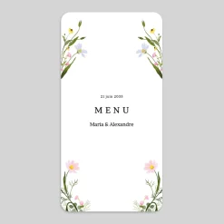 Menu De Mariage^Planet cards Le Printemps