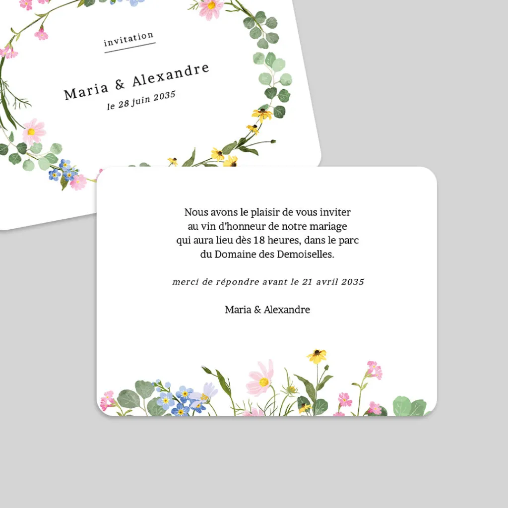 Carte D'invitation Mariage^Planet cards Le Printemps