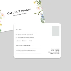 Coupon-réponse Mariage^Planet cards Le Printemps