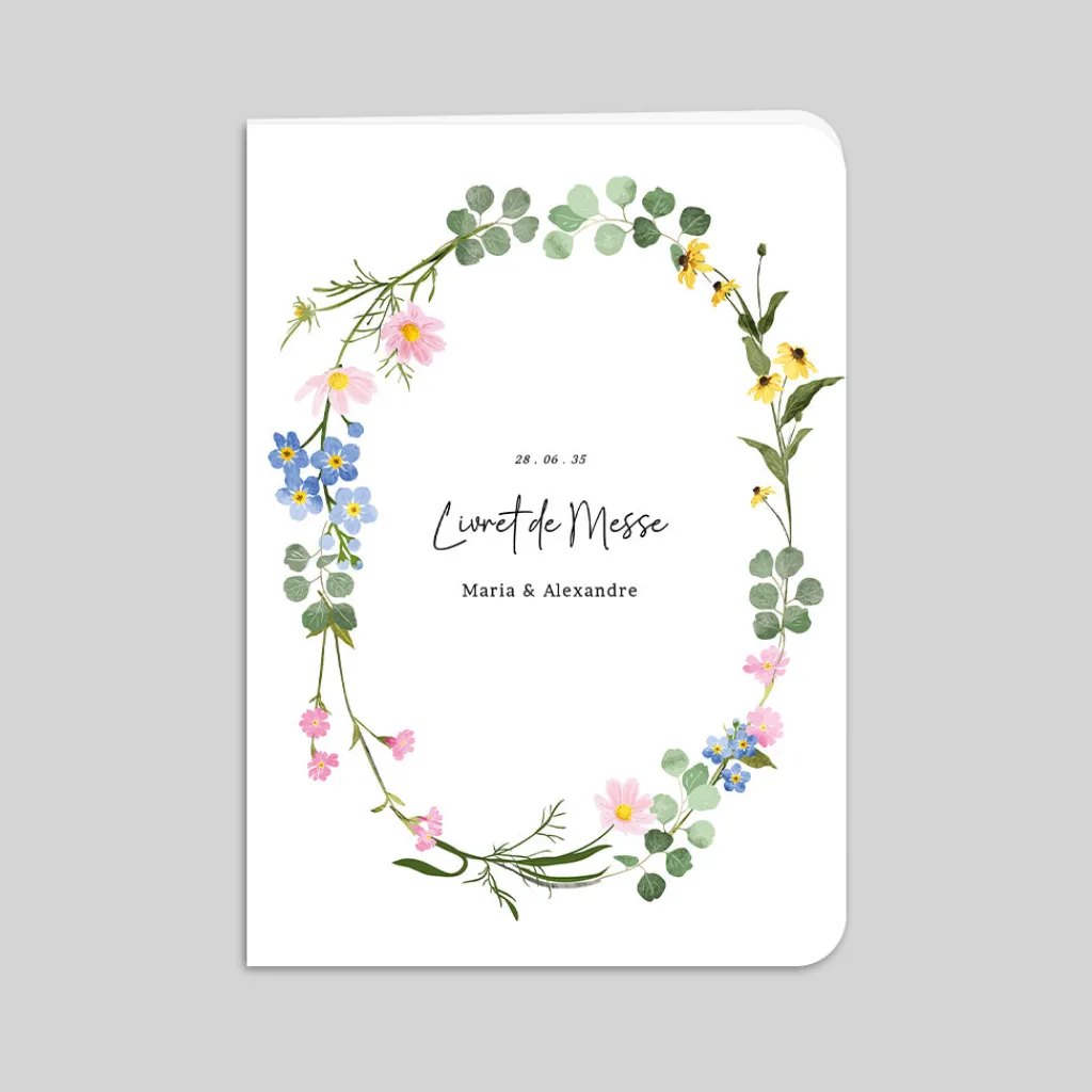 Livret De Messe Mariage^Planet cards Le Printemps