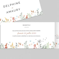 Créations En Collaboration | Faire-part Mariage Champêtre^Planet cards L'envol des Aigrettes