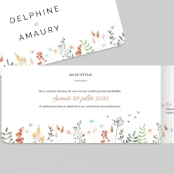 Créations En Collaboration | Faire-part Mariage Champêtre^Planet cards L'envol des Aigrettes