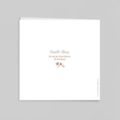Créations En Collaboration | Faire-part Naissance Fille^Planet cards L'envolée Fleurie