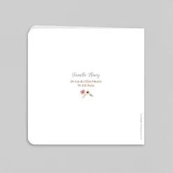 Créations En Collaboration | Faire-part Naissance Fille^Planet cards L'envolée Fleurie