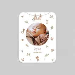 Faire-part Naissance Animaux | Créations En Collaboration^Planet cards Les Objets de Bébé