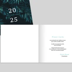 Carte De Vœux Entreprise Nature^Planet cards Les Sapins Sombres