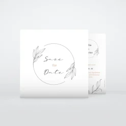 Save The Date^Planet cards Lettrine Délicate et Photo