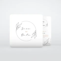 Save The Date^Planet cards Lettrine Délicate et Photo