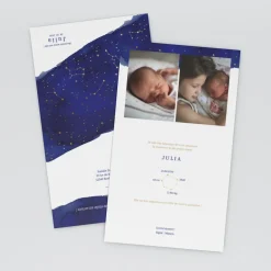 Faire-part Naissance Fille | Faire-part Naissance Garçon^Planet cards Leur Petit Univers Lunaire