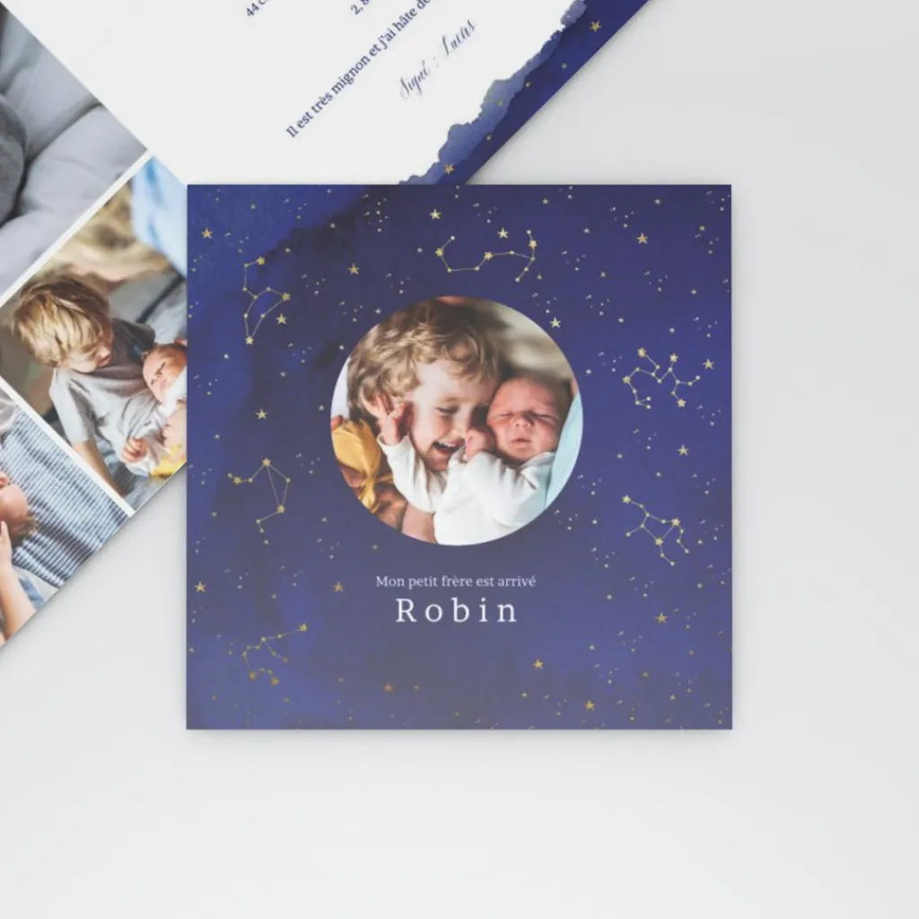 Faire-part Naissance Garçon^Planet cards Leur Univers Solaire