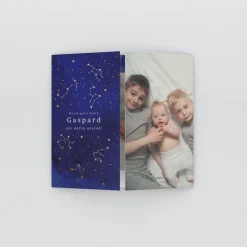 Faire-part Naissance Garçon^Planet cards Leur Univers Étoilé Solaire
