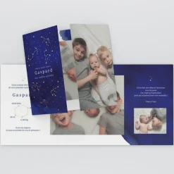 Faire-part Naissance Garçon^Planet cards Leur Univers Étoilé Solaire