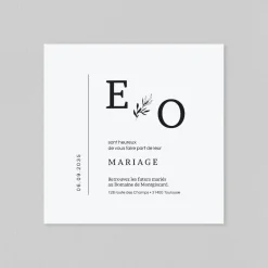 Faire-part Mariage Champêtre^Planet cards Élégance Végétale