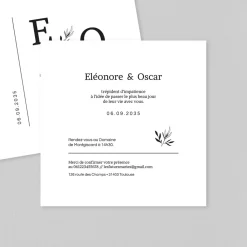 Faire-part Mariage Champêtre^Planet cards Élégance Végétale