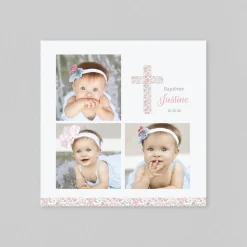 Faire-part Baptême Fille | Gamme Complète^Planet cards Liberty religieux