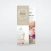 Faire-part Naissance Marque-page^Planet cards Lin floral