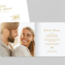 Faire-part Mariage Chic^Planet cards L'Unique Fleur