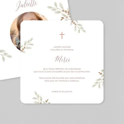 Carte Remerciement Communion^Planet cards Ma Journée Religieuse
