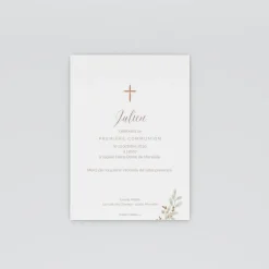 Faire-part Communion^Planet cards Ma Journée Religieuse