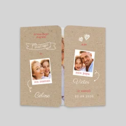 Faire-part Mariage Original | Faire-part Mariage Champêtre^Planet cards Ma Maman et Mon Papa
