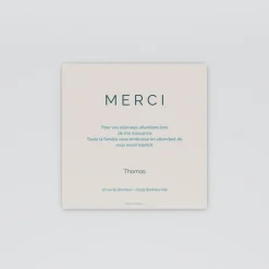 Carte Remerciement Naissance Garçon | Carte Remerciement Naissance Classique^Planet cards Magnifiques Photos