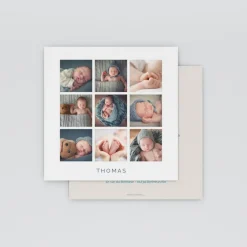Carte Remerciement Naissance Garçon | Carte Remerciement Naissance Classique^Planet cards Magnifiques Photos