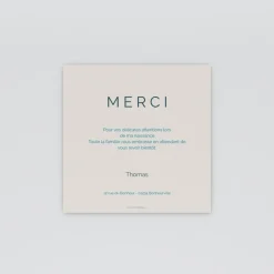 Carte Remerciement Naissance Garçon | Carte Remerciement Naissance Classique^Planet cards Magnifiques Photos
