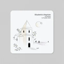 Créations En Collaboration | Faire-part Mariage Champêtre^Planet cards Mariage à l'Église