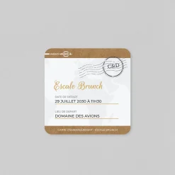 Carte D'invitation Mariage^Planet cards Mariage Airlines