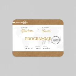 Programme De Mariage^Planet cards Mariage Airlines