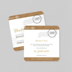 Save The Date^Planet cards Mariage Airlines