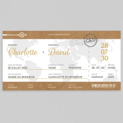 Faire-part Mariage Original | Gamme Complète^Planet cards Mariage Airlines