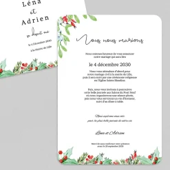 Faire-part Mariage Champêtre^Planet cards Mariage sous le gui