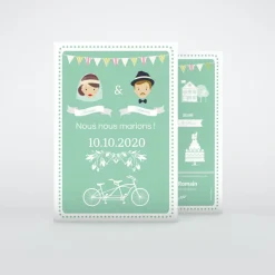 Faire-part Mariage Original | Gamme Complète^Planet cards Mariés hipster