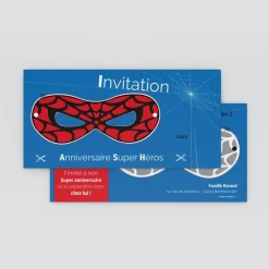 Carte Invitation Anniversaire Enfant Garçon^Planet cards Masque à découper