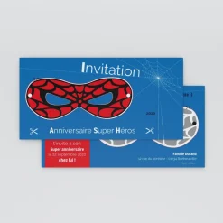 Carte Invitation Anniversaire Enfant Garçon^Planet cards Masque à découper