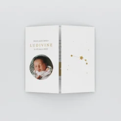 Faire-part Naissance Fille | Faire-part Naissance Garçon^Planet cards Médaillon Constellation Bélier