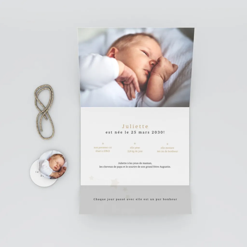 Faire-part Naissance Fille | Faire-part Naissance Garçon^Planet cards Médaillon Constellation Bélier