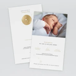 Faire-part Naissance Fille | Faire-part Naissance Garçon^Planet cards Médaillon Constellation Cancer