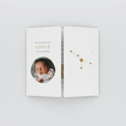 Faire-part Naissance Fille | Faire-part Naissance Garçon^Planet cards Médaillon Constellation Cancer