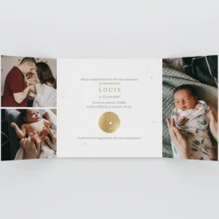 Faire-part Naissance Fille | Faire-part Naissance Garçon^Planet cards Médaillon Constellation Cancer