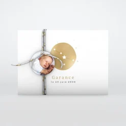 Faire-part Naissance Fille | Faire-part Naissance Garçon^Planet cards Médaillon Constellation Cancer