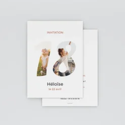 Carte Invitation Anniversaire Adulte Moderne^Planet cards Mes 18 ans