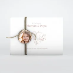 Faire-part Mariage Bohème | Faire-part Mariage Champêtre^Planet cards Mes Parents, Main Dans La Main