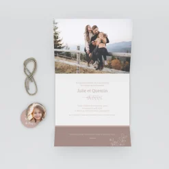 Faire-part Mariage Bohème | Faire-part Mariage Champêtre^Planet cards Mes Parents, Main Dans La Main