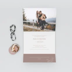 Faire-part Mariage Bohème | Faire-part Mariage Champêtre^Planet cards Mes Parents, Main Dans La Main