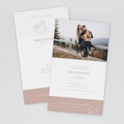 Faire-part Mariage Bohème | Faire-part Mariage Champêtre^Planet cards Mes Parents, Main Dans La Main