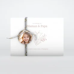 Faire-part Mariage Bohème | Faire-part Mariage Champêtre^Planet cards Mes Parents, Main Dans La Main