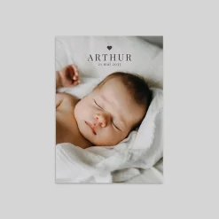 Faire-part Naissance Fille | Faire-part Naissance Garçon^Planet cards Minimaliste et Coeur